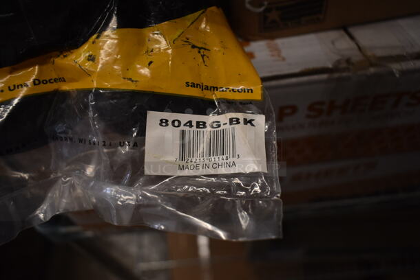 5 BRAND NEW SCRATCH AND DENT! Items Including 2 Choice 612W85 18"x18" Insulated Sandwich Wrap Sheets, Tshirt Carry Out Bags, 804BG-BK 3.25"x6.5" BestGua Handle Holder, and Stack of Tan Poly Bowls. 5 Times Your Bid!  - Image 5 of 8