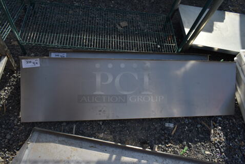 Stainless Steel Wall Mount Shelf. 