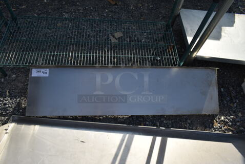 Stainless Steel Wall Mount Shelf. 