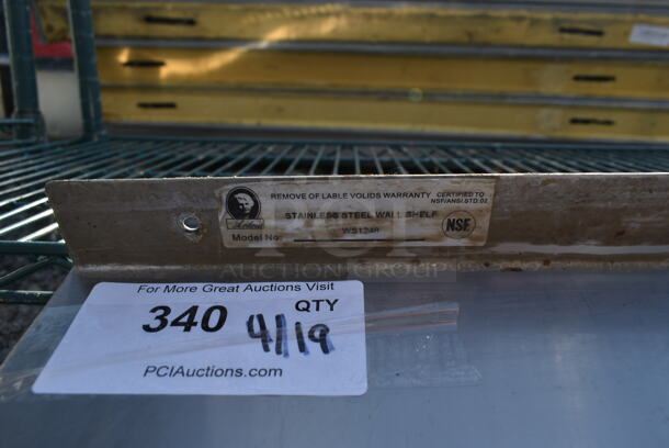 Stainless Steel Wall Mount Shelf.  - Image 2 of 2