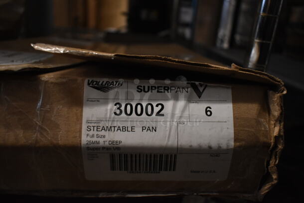 Box of 10 BRAND NEW SCRATCH AND DENT! Vollrath 92230002 Super Pan V® Full Size 3/4" Deep Anti-Jam Stainless Steel Steam Table / Hotel Pan- 22 Gauge.  - Image 5 of 5