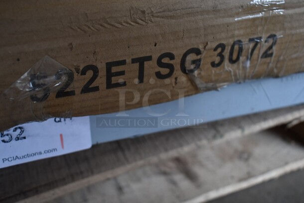 BRAND NEW SCRATCH AND DENT! Steelton 522ETSG3072 30" x 72" 18 Gauge 430 Stainless Steel Work Table with Undershelf - Image 2 of 3