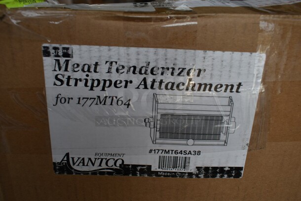 3 BRAND NEW SCRATCH AND DENT! Avantco 177MT64SA38 3/8" Meat Stripper Blade Set, 177MT64SA12 1/2" Meat Stripper Blade Set and 177MT64SA34 3/4" Meat Stripper Blade Set for Avantco Meat Tenderizers. 3 Times Your Bid! - Image 4 of 8