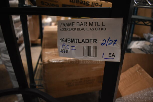 BRAND NEW SCRATCH AND DENT! Lancaster Table & Seating 164BMTLADFR w/ Distressed Driftwood Wood Seat.  - Image 5 of 5
