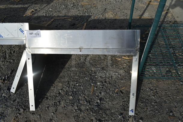 Stainless Steel Wall Mount Shelf.  - Image 2 of 2