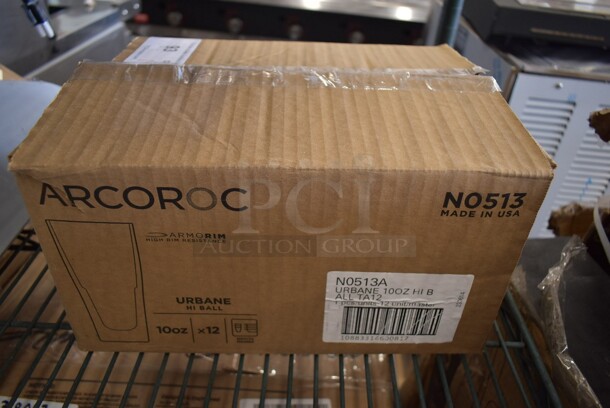 BRAND NEW SCRATCH AND DENT! Arcoroc N0513A N0513 Urbane 10 oz. Stackable Highball Glass by Arc Cardinal - 12/Case - Image 2 of 4