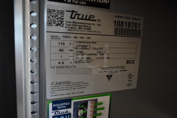 BRAND NEW SCRATCH AND DENT! 2024 True TSSU-36-08-HC Stainless Steel Commercial Sandwich Salad Prep Table Bain Marie Mega Top. 115 Volts, 1 Phase. Tested and Working! - Image 8 of 9