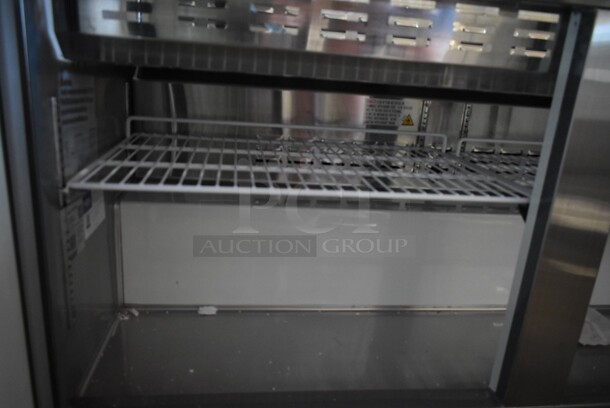BRAND NEW SCRATCH AND DENT! 2023 Avantco 178APT60MHC Stainless Steel Commercial Sandwich Salad Prep Table Bain Marie Mega Top. 115 Volts, 1 Phase. Tested and Working! - Image 6 of 7
