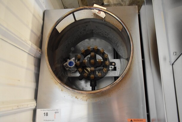 BRAND NEW SCRATCH AND DENT! Cooking Performance Group CPG 351WOKR13N Stainless Steel Commercial Countertop Natural Gas Powered Single Burner Wok Range.  - Image 3 of 6