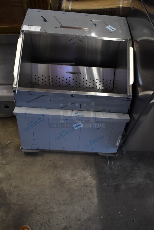 BRAND NEW SCRATCH AND DENT! 2024 ServIt 423TCW26 Stainless Steel Commercial 26 Gallon First-In First-Out Chip Warmer / Merchandiser. 120 Volts, 1 Phase. Tested and Working! - Image 2 of 7