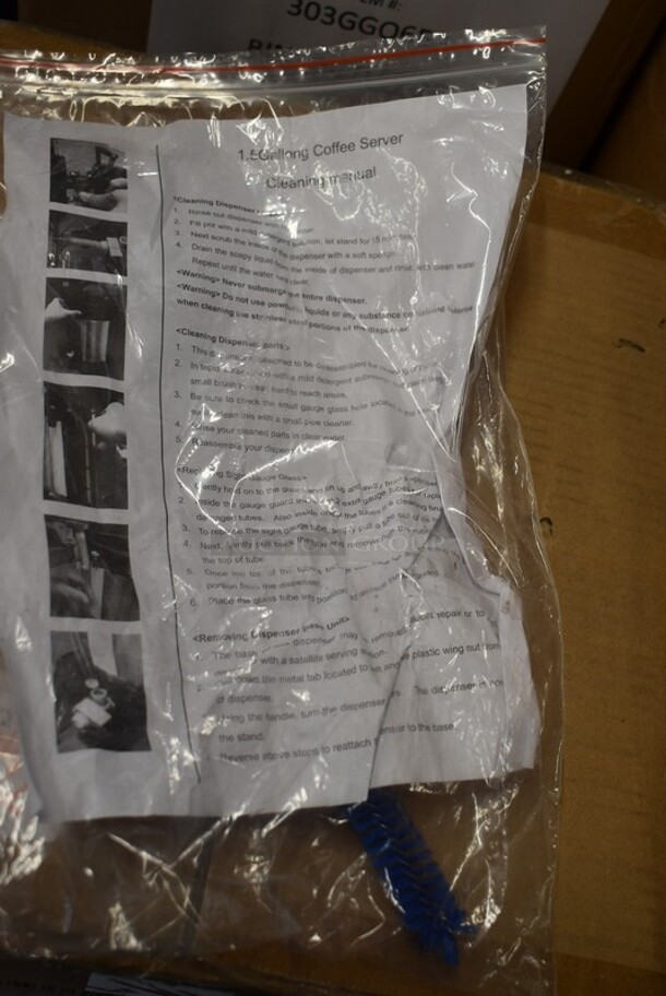 BRAND NEW SCRATCH AND DENT! Estella 236CS15 Caffe 1.5 Gallon Thermal Coffee Server with Stand  - Image 5 of 6