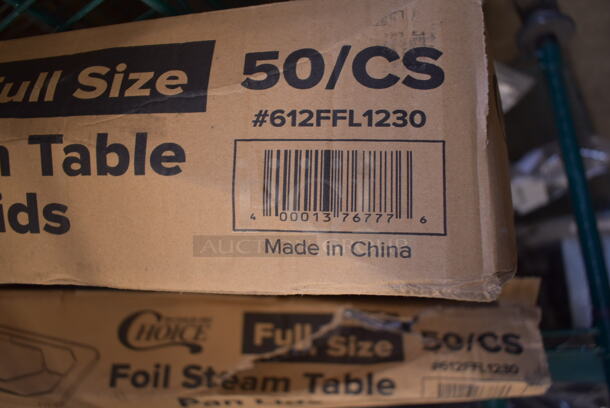 2 BRAND NEW SCRATCH AND DENT! Choice 612FFL1230 Foil Steam Table Pan Lid - Full Size - 50/Case. 2 Times Your Bid! - Image 4 of 4