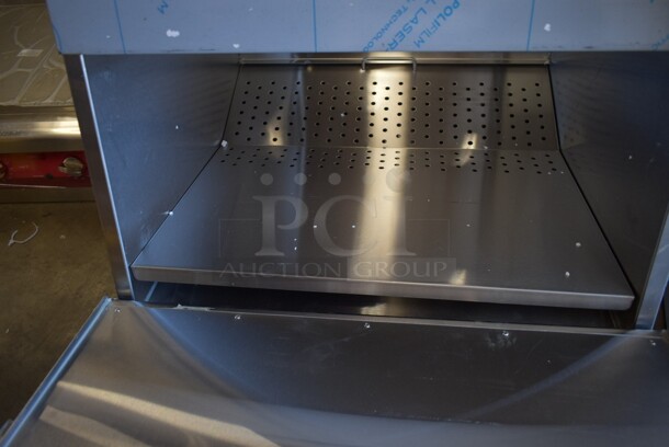 BRAND NEW SCRATCH AND DENT! 2023 ServIt 423TCW26 Stainless Steel Commercial 26 Gallon First-In First-Out Chip Warmer / Merchandiser. 120 Volts, 1 Phase. One Leg Needs Reattached. Tested and Working! - Image 5 of 7