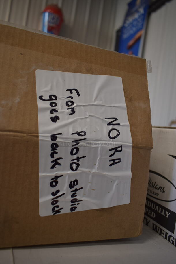 ALL ONE MONEY! Tier Lot of Various Items Including Poly Bin, Drip Tray, Legs, and Check In Sign - Image 6 of 10