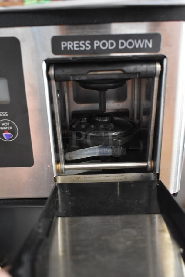 BRAND NEW SCRATCH AND DENT! Bunn 23442300000 My Cafe AP Stainless Steel Commercial Countertop AutoPOD Automatic Commercial Pod Brewer with Auto Eject Pod Disposal - Image 6 of 7