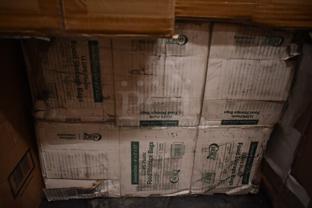 PALLET LOT of 43 BRAND NEW! Boxes Including 303FPR146BW Acopa 14" x 6 1/4" Rectangular Bright White Porcelain Flat Plate - 6/Case, 130HBKCUTTW Visions Individually Wrapped Black Heavy Weight Plastic Teaspoon - 1000/Case, 59204736 Amana HV/LV Board for SWA Series, 2 Box 795KFTL2PE Choice 2 oz. Round PET Take-Out Lid - 1000/Case, Lavex Multi Fold Towels, 2 Box 129MCR32B  ChoiceHD 8 oz. Microwavable Translucent Plastic Deli Container and Lid Combo Pack - 240/Case, 129MCS28B Choice 28 oz. Black Rectangular Microwavable Heavy Weight Container with Lid 8 3/4" x 6 1/4" x 1 3/4" - 150/Case, 6 Box 1306315STD Choice 6" x 3" x 15" 0.68 Mil Standard-Duty Plastic Food Bag - 1000/Box, Bakery Tissue, 2 Box 130APPFRK5GD Visions 5" Gold Plastic Tasting Fork - 400/Box, 2 Box 795KFTL2PE Choice 2 oz. Round PET Take-Out Lid - 1000/Case, 5008RIPKRFT EcoChoice 8 oz. Squat Double Wall Kraft Compostable Paper Hot Cup - 500/Case, 128HD8COMBO ChoiceHD 8 oz. Microwavable Translucent Plastic Deli Container and Lid Combo Pack - 240/Case.
43 Times Your Bid! - Image 8 of 12