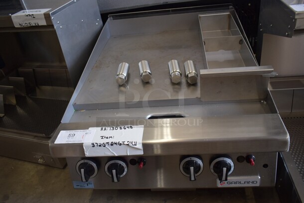 BRAND NEW SCRATCH AND DENT! Garland GTGG24-GT24M Stainless Steel Commercial Natural Gas 24" Countertop Griddle with Thermostatic Controls. 56,000 BTU - Image 2 of 7