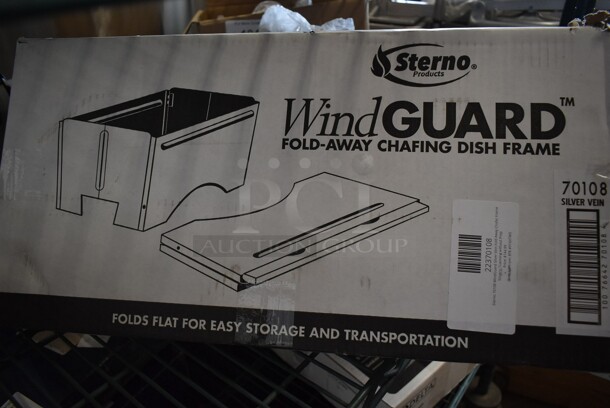 BRAND NEW SCRATCH AND DENT! Sterno 22370108 WindGuard Fold Away Chafing Dish Frame.  - Image 2 of 5
