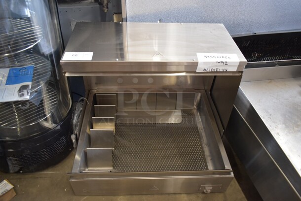 BRAND NEW SCRATCH AND DENT! 2023 ServIt 423FFDS26 26" Stainless Steel Commercial Countertop Fry Dump Holding Station. 120 Volts, 1 Phase. Tested and Working! - Image 2 of 6