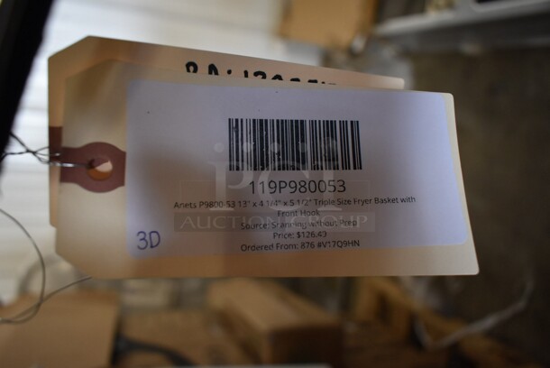 BRAND NEW SCRATCH AND DENT! Lot of 2 Various Metal Fry Baskets; 119P80053 and 119A4500310 - Image 3 of 6