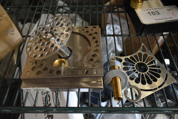 BRAND NEW SCRATCH AND DENT! Regency 600BDR6SR 6" Stainless Steel Surface Mount Beer Drip Tray with Rinser - Image 2 of 6