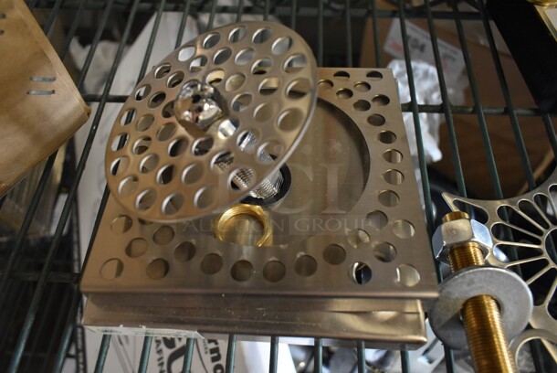 BRAND NEW SCRATCH AND DENT! Regency 600BDR6SR 6" Stainless Steel Surface Mount Beer Drip Tray with Rinser - Image 4 of 6