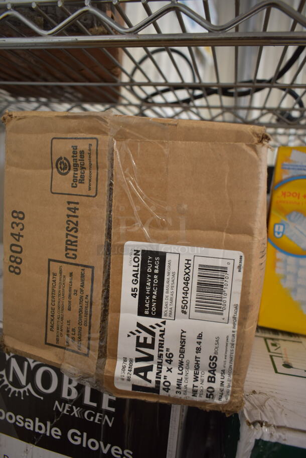 5 Box of BRAND NEW SCRATCH AND DENT! Boxes of 2 Noble 394345L Large Gloves, Noble Large Gloves, Lavex 5014046XXH Contractor Bags, Swiffer 63299036 Cleaner Refills Unscented - 18/Box. 5 Times Your Bid! - Image 2 of 5
