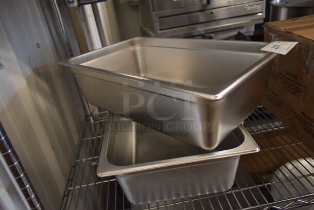 2 BRAND NEW SCRATCH AND DENT! Vigor 4070069 Stainless Steel Drop In Bins. 1/1x6. 2 Times Your Bid! - Image 3 of 4