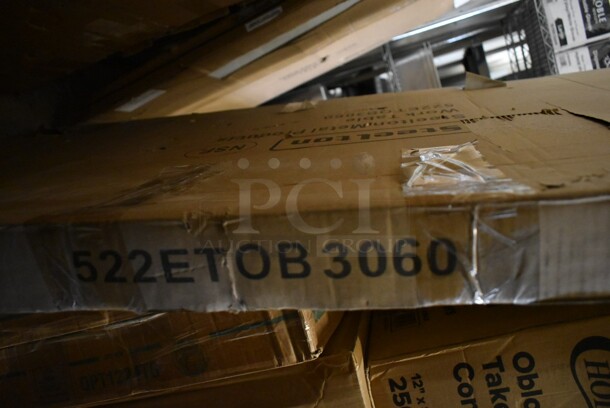 BRAND NEW SCRATCH AND DENT! Steelton 522ETOB3060 30" x 60" 18-Gauge 430 Stainless Steel Open Base Work Table - Image 3 of 3