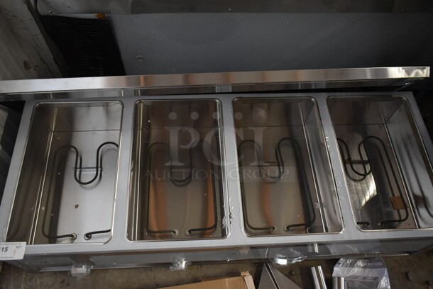 BRAND NEW SCRATCH AND DENT! ServIt 423EST4WOPBH Four Pan Open Well Electric Steam Table with Partially Enclosed Base. 208/240 Volts. - Image 6 of 7