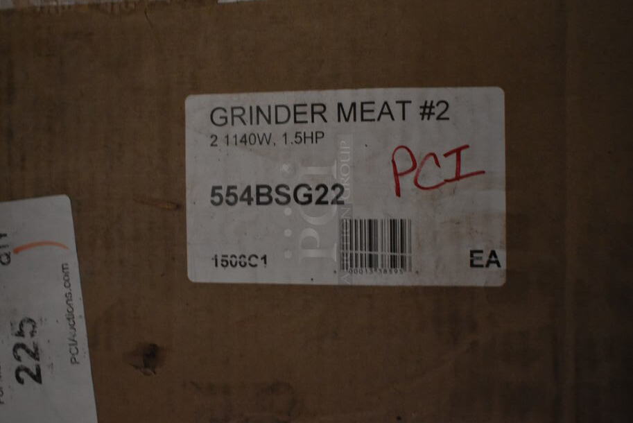 BRAND NEW SCRATCH AND DENT! Backyard Pro 554BSG22 Stainless Steel Butcher Series #22 Electric Meat Grinder. 120 Volts, 1 Phase. Tested and Working! - Image 4 of 9