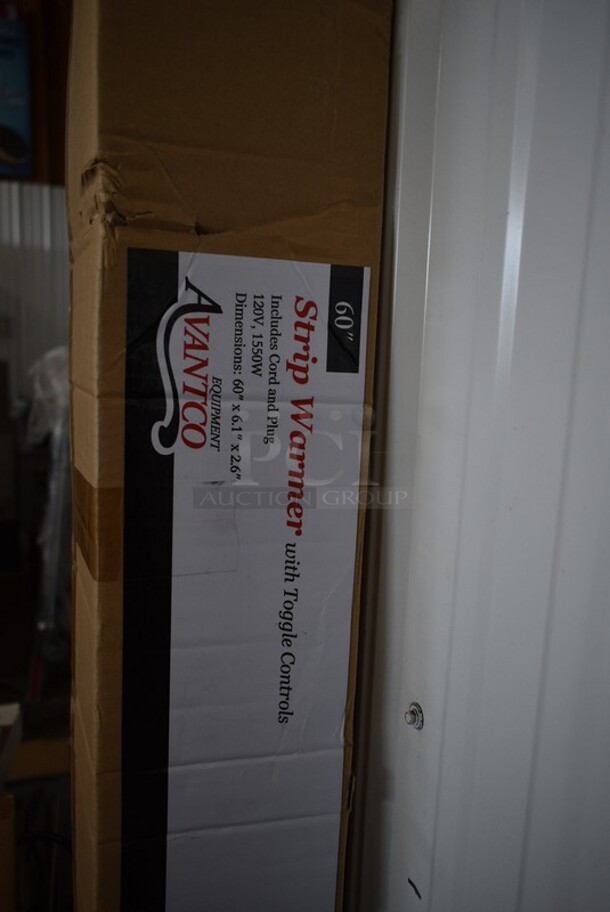 BRAND NEW SCRATCH AND DENT! Avantco 177SW60TCP 60" High Wattage Strip Warmer with On/Off Toggle Controls and Cord. 120 Volts, 1 Phase.  - Image 2 of 3