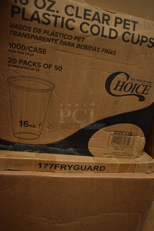 PALLET LOT of 26 BRAND NEW! Boxes Including 2 Box 395TO553PR EcoChoice Containers, 2 Box 500L1020W Choice White Hot Paper Cup Travel Lid for 10-24 oz. Standard Cups and 8 oz. Squat Cups - 1000/Case, Dart 95HT1R 9 1/2" x 9" x 3" White Foam Square Take Out Container with Hinged Lid - 200/Case, Choice 4 ox Take out Containers, 795KFT32RNPE Choice 32 oz. Round Kraft PE-Lined Microwavable Take-Out Container 5 15/16" x 3" - 300/Case, Royal Paper R810 5 1/2" Eco-Friendly Wood Coffee Stirrer - 10000/Case, 267810006 Acopa Phoenix 7 5/16" 18/0 Stainless Steel Forged Salad / Dessert Fork - 12/Pack, 5105EF0001 Equip by T&S 5EF-0001 Replacement Electronic Faucet White Control Module, 760SOUP16 EcoChoice 16 oz. Kraft Paper Food Cup with Vented Lid - 250/Case, 600GT4 Grease Trap. 26 Times Your Bid!  - Image 8 of 11