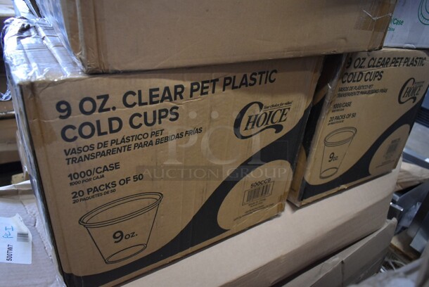 PALLET LOT of 17 BRAND NEW! Boxes Including 130HBGCUTFW Visions Individually Wrapped Beige Heavy Weight Plastic Fork - 1000/Case, 2 Box 500CC32THD Choice HD 32 oz. Tall Heavy Weight Clear PET Plastic Cold Cup - 300/Case, 130HBGCUTFW Visions Individually Wrapped Beige Heavy Weight Plastic Fork - 1000/Case, 3  Box 500CC9 Choice 9 oz. Clear PET Customizable Plastic Squat Cold Cup - 1000/Case, 795PTOKFT4 Choice Kraft Microwavable Folded Paper #4 Take-Out Container 7 7/8" x 5 1/2" x 3 1/2" - 160/Case, Choice 16 oz Deli Containers, 500LSTRWL Choice 9, 12, 16, 20, and 24 oz. Clear Strawless / Sip Lid - 1000/Case, HPM234959 Ignition Module, 50016DWALLC Choice 16 oz. Coffee Break Print Smooth Double Wall Paper Hot Cup - 500/Case. 17 Times Your Bid! - Image 9 of 10