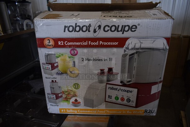 BRAND NEW SCRATCH AND DENT! Robot Coupe 649R2NULTRA Combination Food Processor with 3 Qt. / 3 Liter Stainless Steel Bowl, Continuous Feed & 2 Discs. Tested and Working! - Image 2 of 9