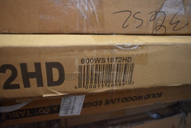BRAND NEW SCRATCH AND DENT! Regency 600WS1872HD 16 Gauge Stainless Steel 18" x 72" Heavy-Duty Wall Shelf - Image 3 of 3