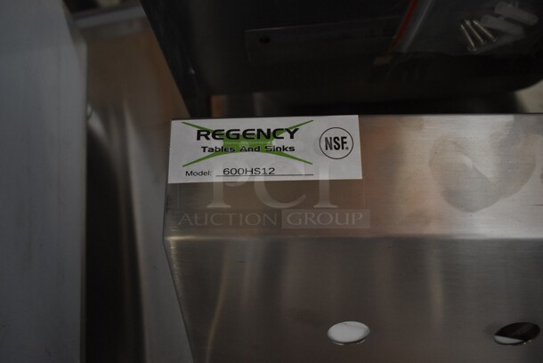BRAND NEW SCRATCH AND DENT! Regency 600HS12  12" x 16" Wall Mounted Hand Sink. No Faucet.  - Image 5 of 5