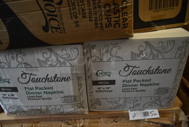 PALLET LOT of 29 BRAND NEW! Boxes Including 795KFTL32SPE Choice 16-32 oz. Rectangular PET Take-Out Lid - 300/Case, 395OP10 EcoChoice Compostable Sugarcane / Bagasse 7 1/2" x 10" Oval Platter - 500/Case, 127CH32F Choice 32 oz. Clear RPET Tall Hinged Deli Container with Domed Lid - 200/Case, 500TO883 Choice Microwaveable 1- Compartment, 500TW7 Choice 7 oz. Translucent Thin Wall Plastic Cold Cup - 2500/Case, Regency Wood Cutting Board, 2 Box 5005DNAPFLTE Choice Touchstone White Linen-Feel Flat-, 130HCUTFWR Visions Individually Wrapped White Heavy Weight Plastic Fork - 1000/Case, 500CC32P Choice Clear PET Plastic Cold Cup - 32oz, 164TCOLROD25 Lancaster Table & Seating 25 3/16" Standard Height Table Base Column and Rod, PP993-BK Containers, 2 Box 129MCR24B Choice 24 oz. Black Round Microwavable Heavy Weight Container with Lid 7 1/4" - 150/Case, 612527L Choice 7" Round Foil-Laminated Board Lid - 500/Case, 2 Box 500CC20 Choice HD 20 oz. Heavy Weight Clear PET Plastic Cold Cup - 600/Case, Gen Hardwound Roll Towels. 29 Times Your Bid!  - Image 5 of 12