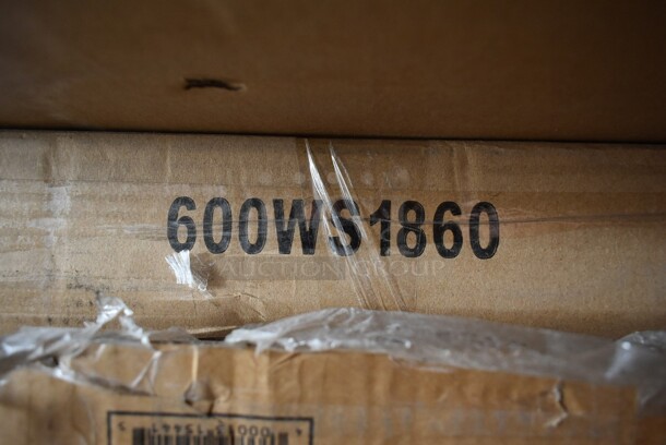 BRAND NEW SCRATCH AND DENT! Regency 600WS1860 18" x 60" 18 Gauge Stainless Steel Solid Wall Shelf - Image 2 of 3