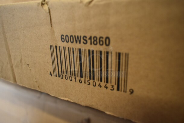 BRAND NEW SCRATCH AND DENT! Regency 600WS1860 18" x 60" 18 Gauge Stainless Steel Solid Wall Shelf - Image 3 of 3
