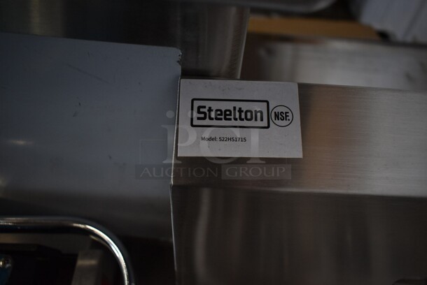 BRAND NEW SCRATCH AND DENT! Steelton 522HS1715 17" x 15" Wall Mounted Hand Sink with Gooseneck Faucet - Image 5 of 5
