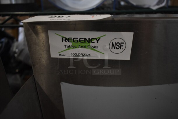 BRAND NEW SCRATCH AND DENT! Regency 600LDR2324 24" Five-Tiered Stainless Steel Liquor Display Rack - 23" Deep. No Legs.  - Image 6 of 6