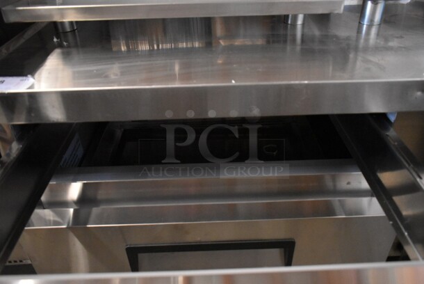 BRAND NEW SCRATCH AND DENT! Avantco 178CBE72HC Stainless Steel Commercial 4 Drawer Refrigerated Chef Base on Commercial Casters. 115 Volts, 1 Phase. Tested and Working! - Image 3 of 8