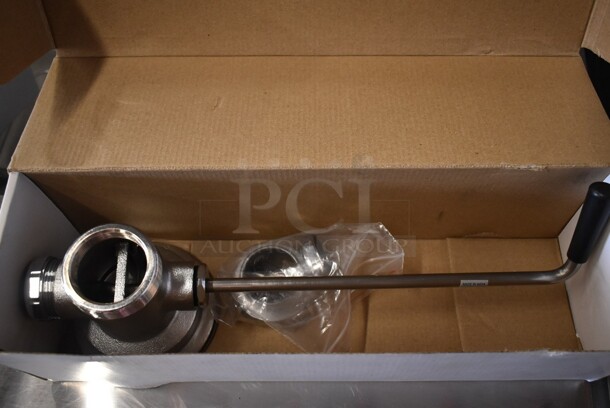 BRAND NEW SCRATCH AND DENT! T&S B-3950 Rotary Waste Valve with Twist Handle - 3 1/2" Sink Opening - Image 2 of 3