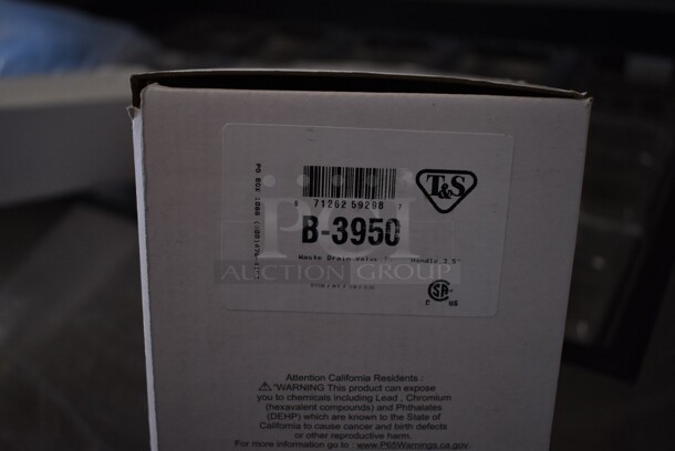 BRAND NEW SCRATCH AND DENT! T&S B-3950 Rotary Waste Valve with Twist Handle - 3 1/2" Sink Opening - Image 3 of 3