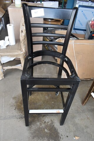 BRAND NEW SCRATCH AND DENT! Lancaster Table & Seating Black Bar Height Chair.