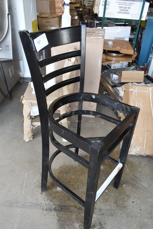 BRAND NEW SCRATCH AND DENT! Lancaster Table & Seating Black Bar Height Chair. - Image 3 of 4