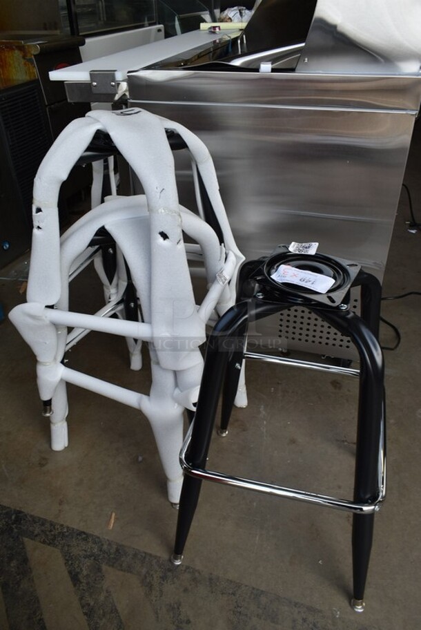 3 BRAND NEW SCRATCH AND DENT! Lancaster Table & Seating 164BBUCK19FR Bucket Barstool Frame. 3 Times Your Bid! - Image 2 of 5