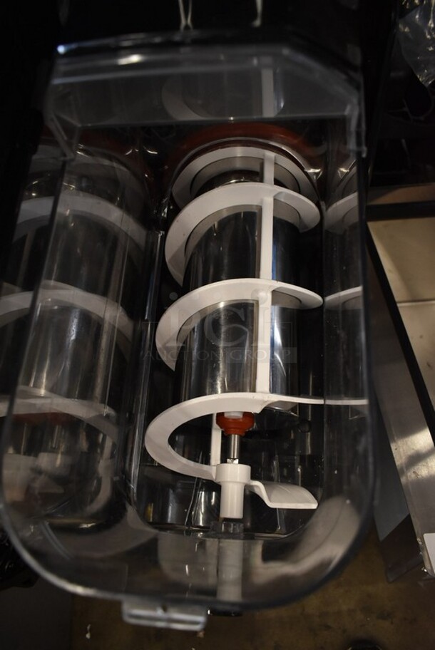 BRAND NEW SCRATCH AND DENT! Narvon NSSM2 Stainless Steel Double 3 Gallon Pourover Granita / Slushy / Frozen Beverage Dispenser. 115 Volts, 1 Phase. Tested and Working! - Image 4 of 8