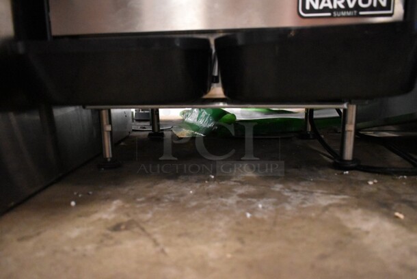 BRAND NEW SCRATCH AND DENT! Narvon NSSM2 Stainless Steel Double 3 Gallon Pourover Granita / Slushy / Frozen Beverage Dispenser. 115 Volts, 1 Phase. Tested and Working! - Image 7 of 8